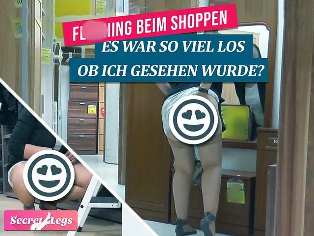 Flashing beim Shoppen -  Es war so viel los, ob ich gesehen wurde?