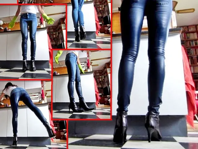 Piss in Jeans beim Geschirrspülen - aus Sicht einer Maus