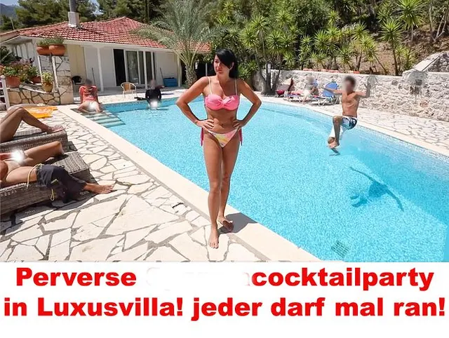 Perverse Spermacocktailparty in Luxusvilla! jeder darf mal ran!