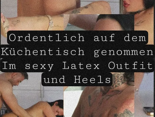 Auf dem Küchentisch schön hart durchgenommen und ihre nasse Pussy geleckt?