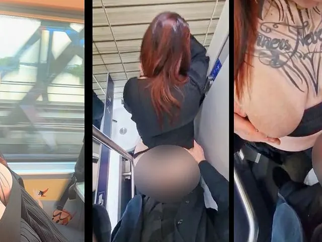 Im ZUG DOGGY blank gefickt?!! Der RISKANTESTE öffentliche SEX!