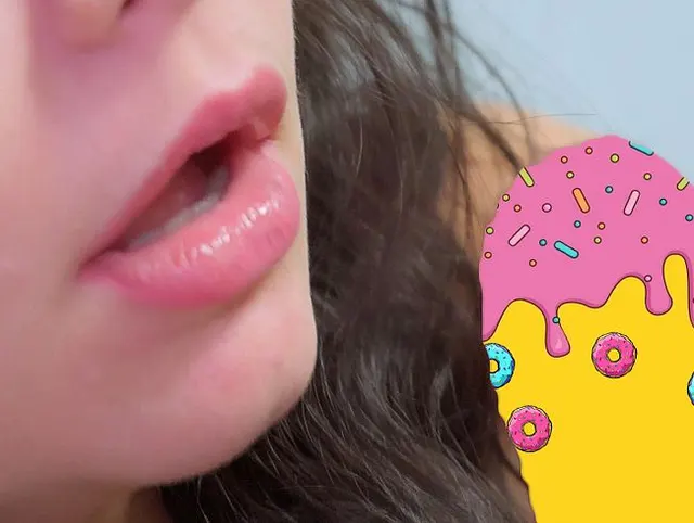 Sanfter Blowjob in Nahaufnahme