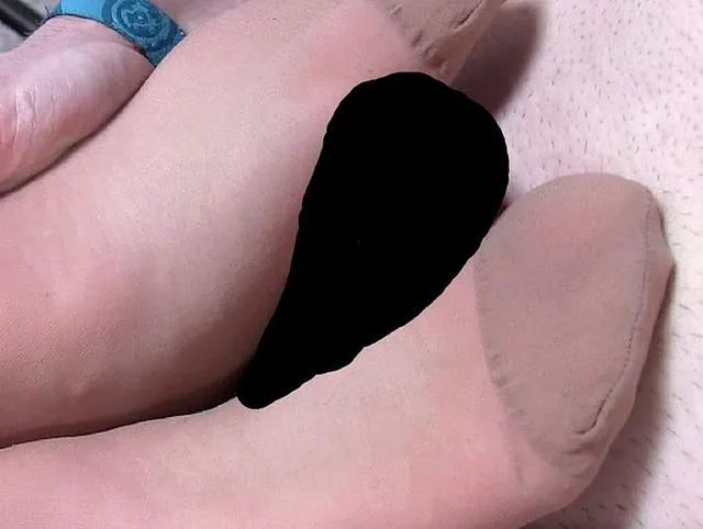 NylonFüße geTaped mein Schwanz reibt sich