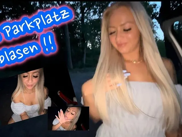 Am Parkplatz geil geblasen !