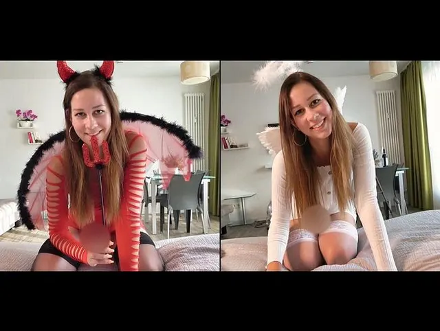 ENGEL vs. TEUFEL - Wer bekommt das Sperma???