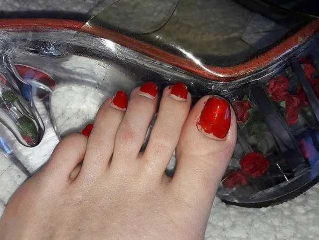 Fuss und Heels Fetisch rote Rosen