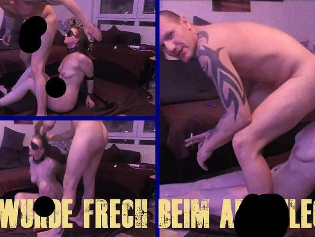 Beim Arschlecken wurde die Schlampe frech!