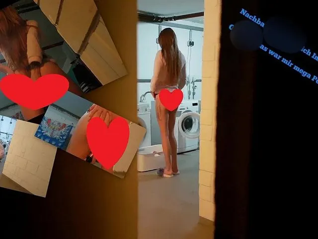 Mega Peinlich Nachbar hat mich im Wäschekeller bespannt