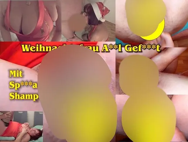 Bärtige Weihnachtsfotze bekommt Arschfick und Spermabartschaumwäsche