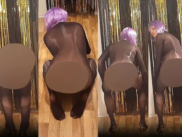Mein neuer enger Nylon Catsuit