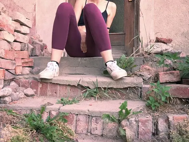 Auf meiner Treppe Pipi gemacht :-)