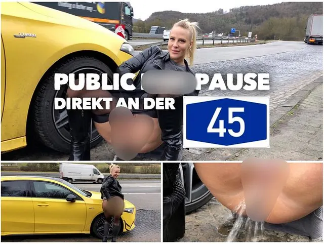 PUBLIC PISS an der A45 | Natursekt Pause auf dem Parkplatz