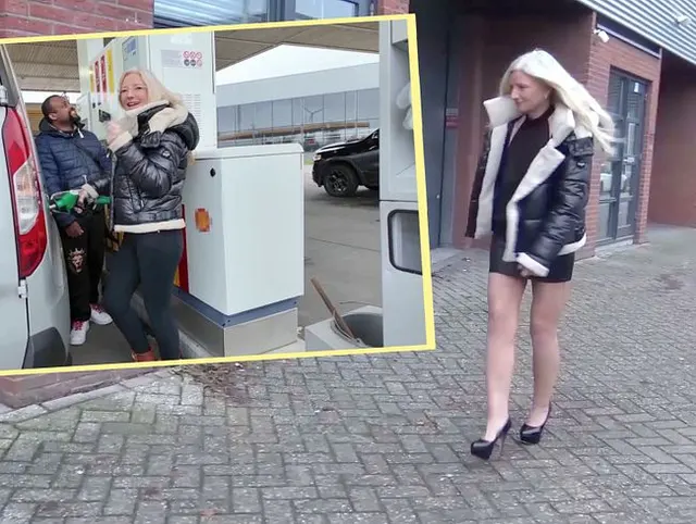 Ich wurde beim Tanken angesprochen und danach in der Autowerkstatt AO abgefickt! Full Movie