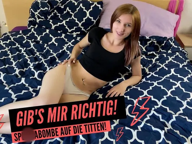 GIB'S MIR RICHTIG!  - Spermabombe auf die Titten!