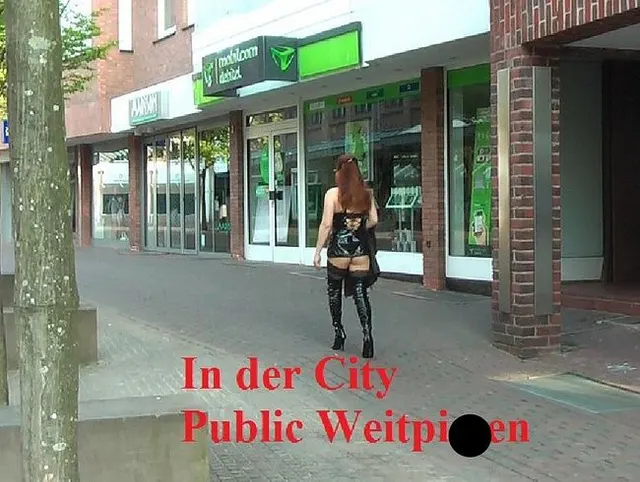 in der City weitpissen