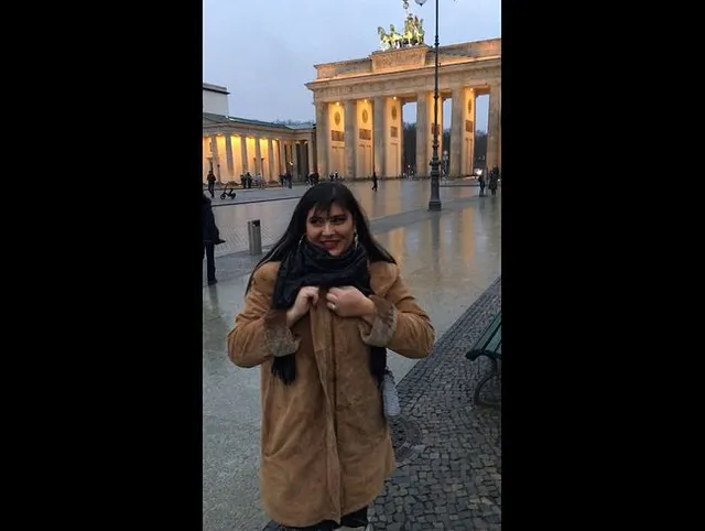 So laufe ich am Brandenburger Tor rum