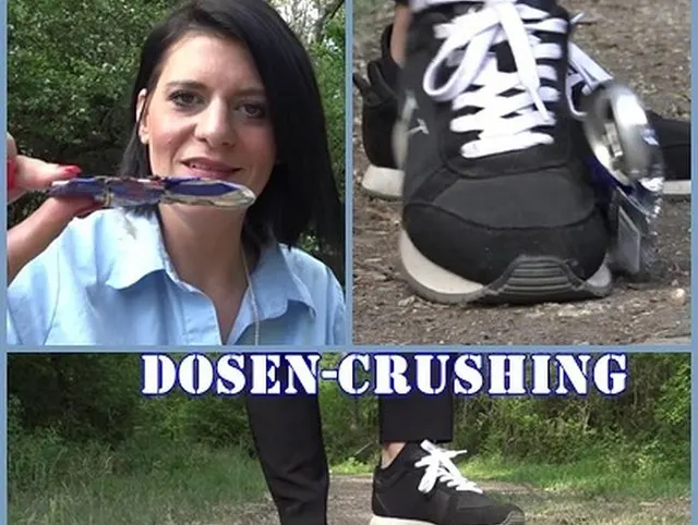 Dosen skrupellos unter meinen Füßen zerstört.