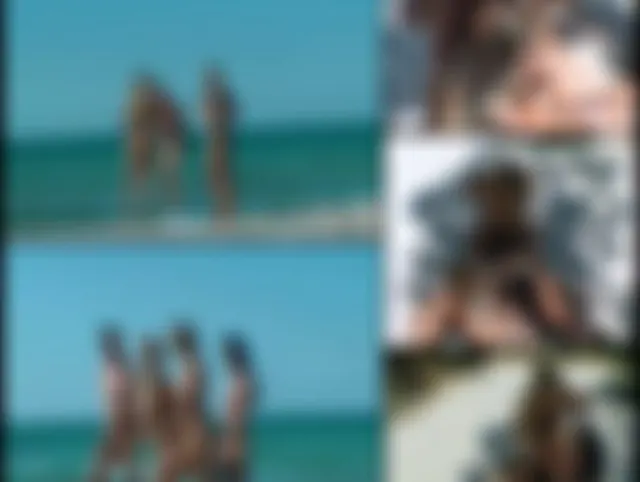 Urlauber von 3 Girls am Strand abgeschleppt