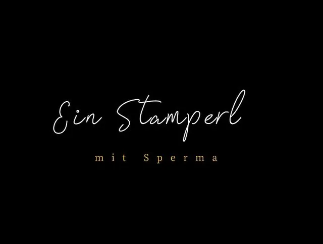 Ein Stamperl mit Sperma
