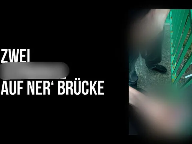 Zwei Schwänze auf ner Brücke :D