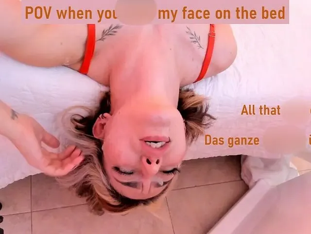 Reverse Blowjob und Sperma auf meinem Gesicht