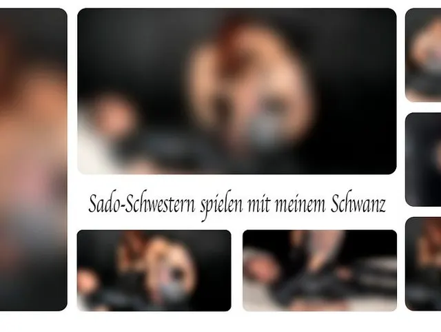 Sado-Schwestern spielen mit meinem Schwanz