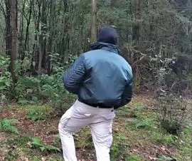 Pissing and wanking in public part 1