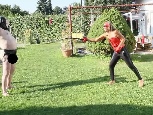 Bullwhip Doppel Züchtigung