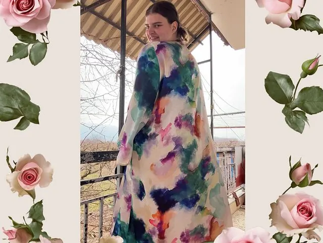 Einfach mal den Kimono aufmachen auf dem Balkon ohne Nachbarn haha