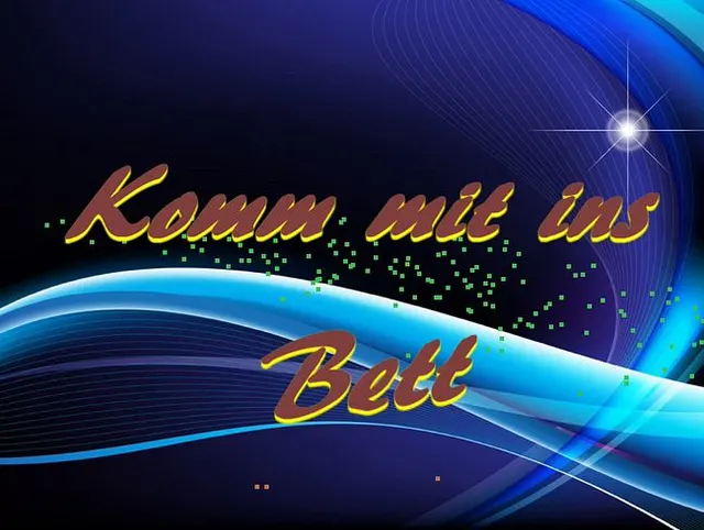 Komm mit ins Bett