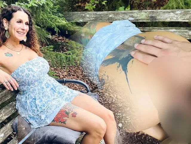 OHNE HÖSCHEN im WALD: Creampie auf der Parkbank