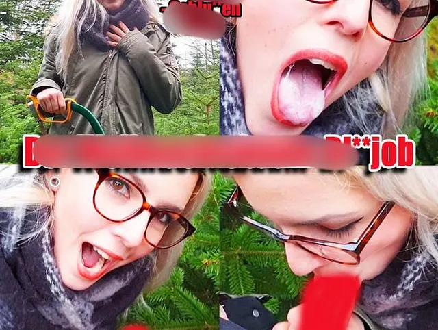 Der Weihnachtsbaum-BLOWJOB