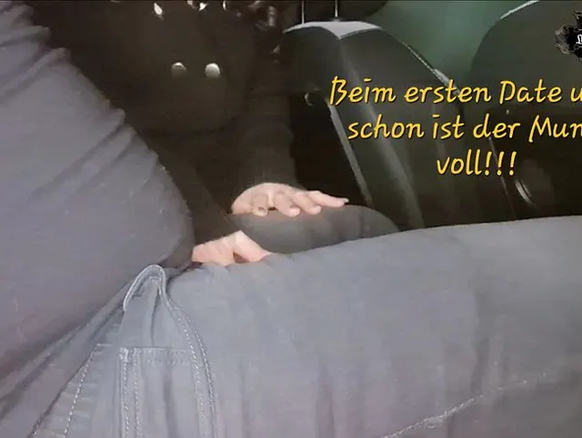 Erstes Date im Auto mit dem Typen und schon ist der Schwanz im Mund. Bis zum letzten Tropfen in mir!