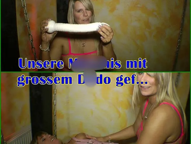 Unsere Fotzen mit grossem Dildo gefickt