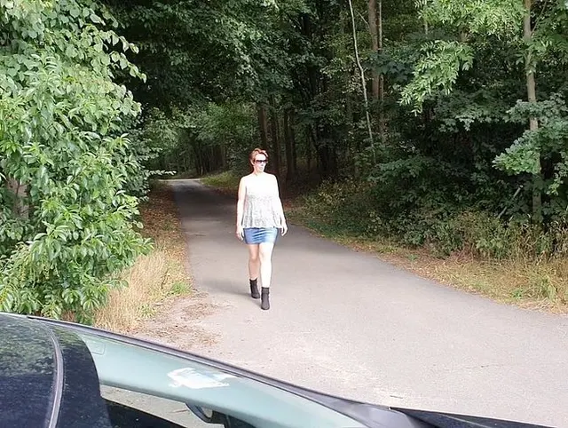 Autofahrer wichsen und blasen