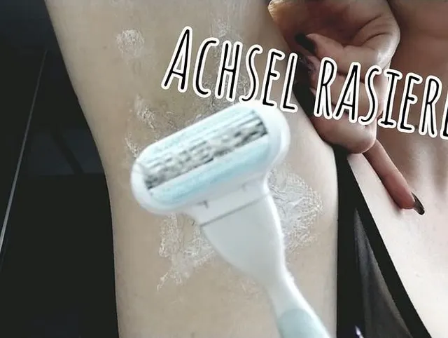 Achsel rasieren