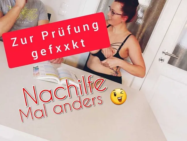 Nachhilfe für Stiefsohn - Mal anders zur Prüfung Gefickt !!
