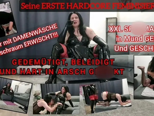 NACHBARS ERSTE HARDCORE FEMINISIERUNG ESKALIERT+ MAUL und ARSCH HART GEFICKT + WIXXE BRAV GESCHLUCKT