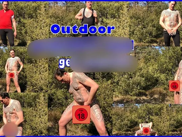 Outdoor gewichst und geil gespritzt.