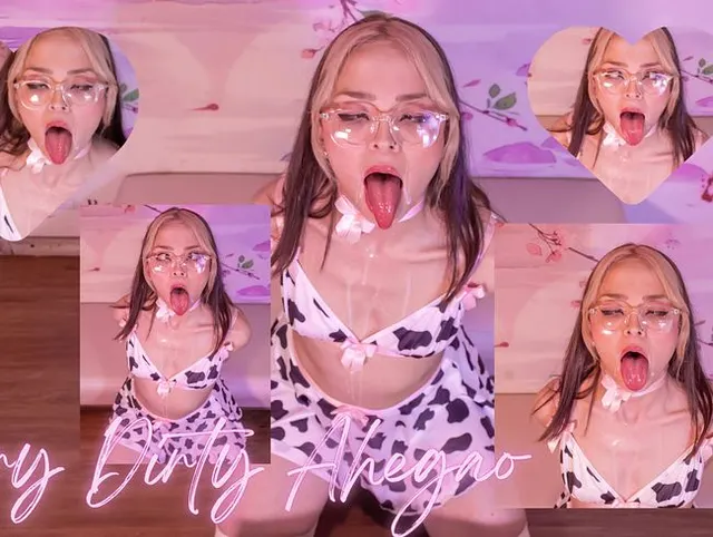 AHEGAO, MILCHIG, NASS UND SEHR SCHMUTZIG MIT ANTONELLA DER PERVERSEN