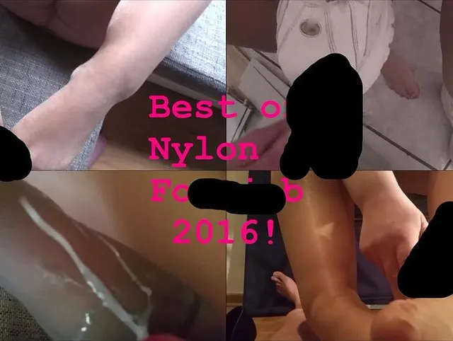 Best of Nylon und Footjob 2016!