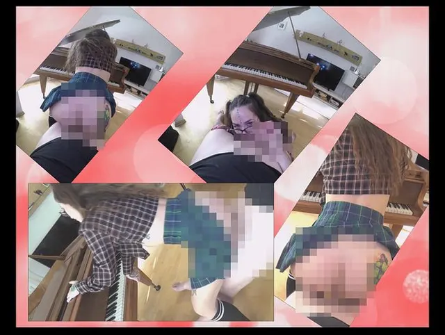 Sexy Teen Klavierschxlerin am Klavier ohne Gummi gefickt. Teil 6.