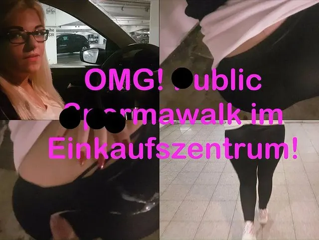 OMG! Public Spermawalk im Einkaufszentrum!