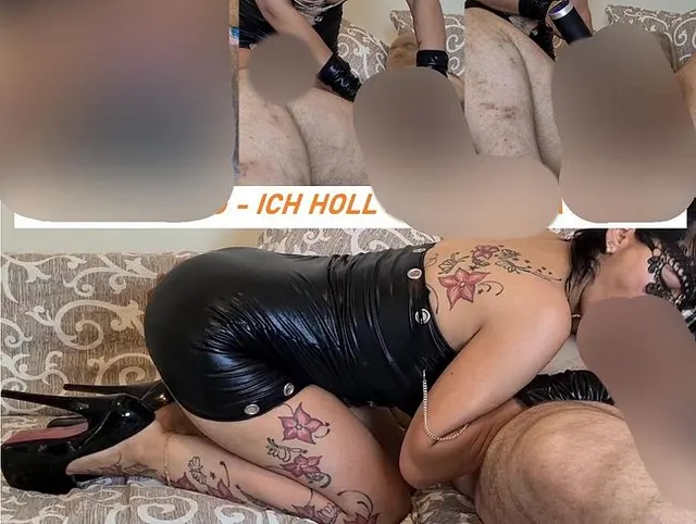 Eine Fickmade - bei 35 grade und in Leder noch die zu ...  mann kann nur liegen sonst nicht!!!