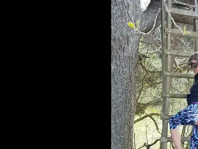 Hoch zum Jägerstand für einen geilen Blowjob und wo landet das ganze? seh es dir an :)