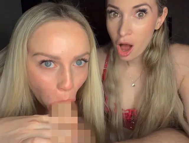SCHLAMPEN! Double Blowjob + Arschlecken + Gesichtsbesamung mit Micky Muffin