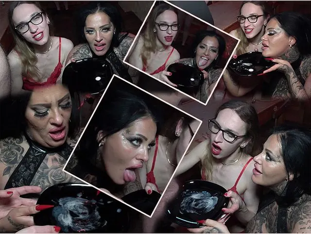 Extreme Sperma Aktion mit TS Emily Adaire und Ashley Cum Star