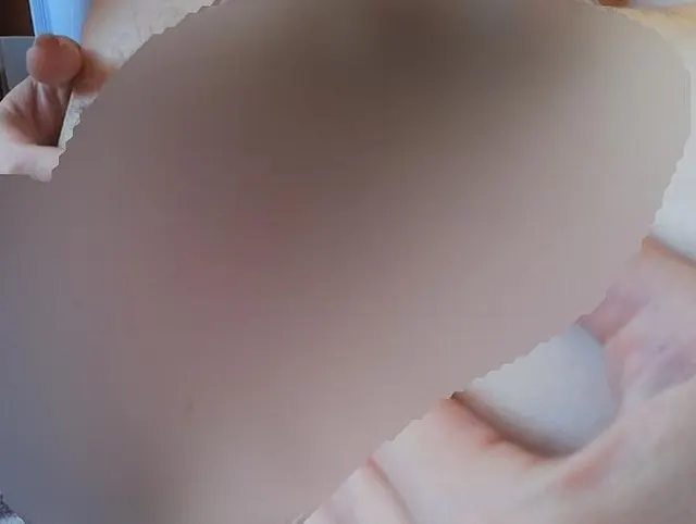 super haarige große kitzler muschi nahaufnahme seitenansicht orgasmus mit vibrator