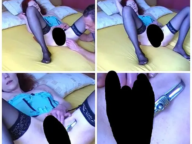 Meine Harzhurenfotze hat ein Spekulum in sich ...