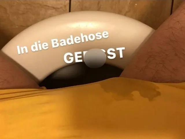 In die Badehose gepisst ! OMG